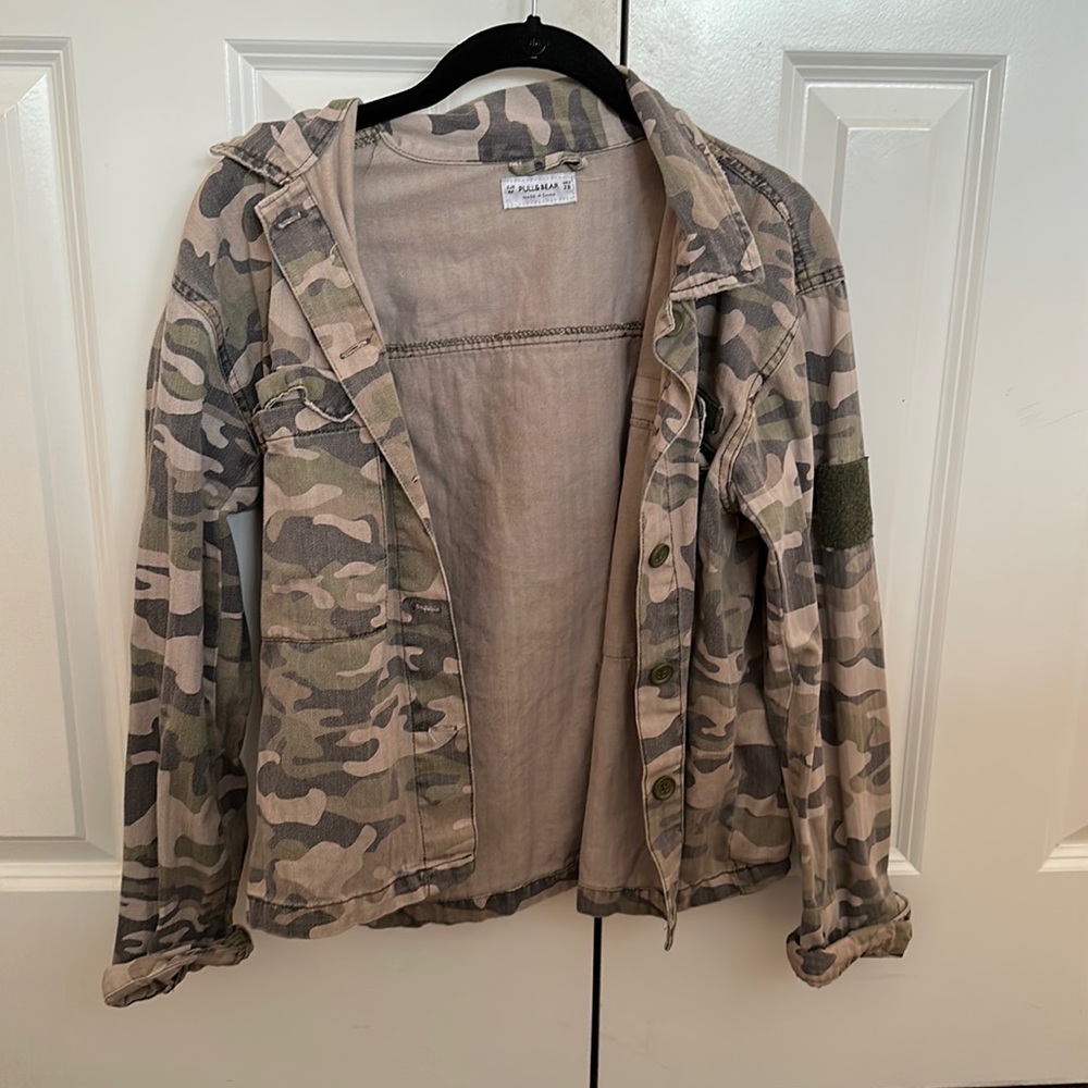 Camouflage jean jacket